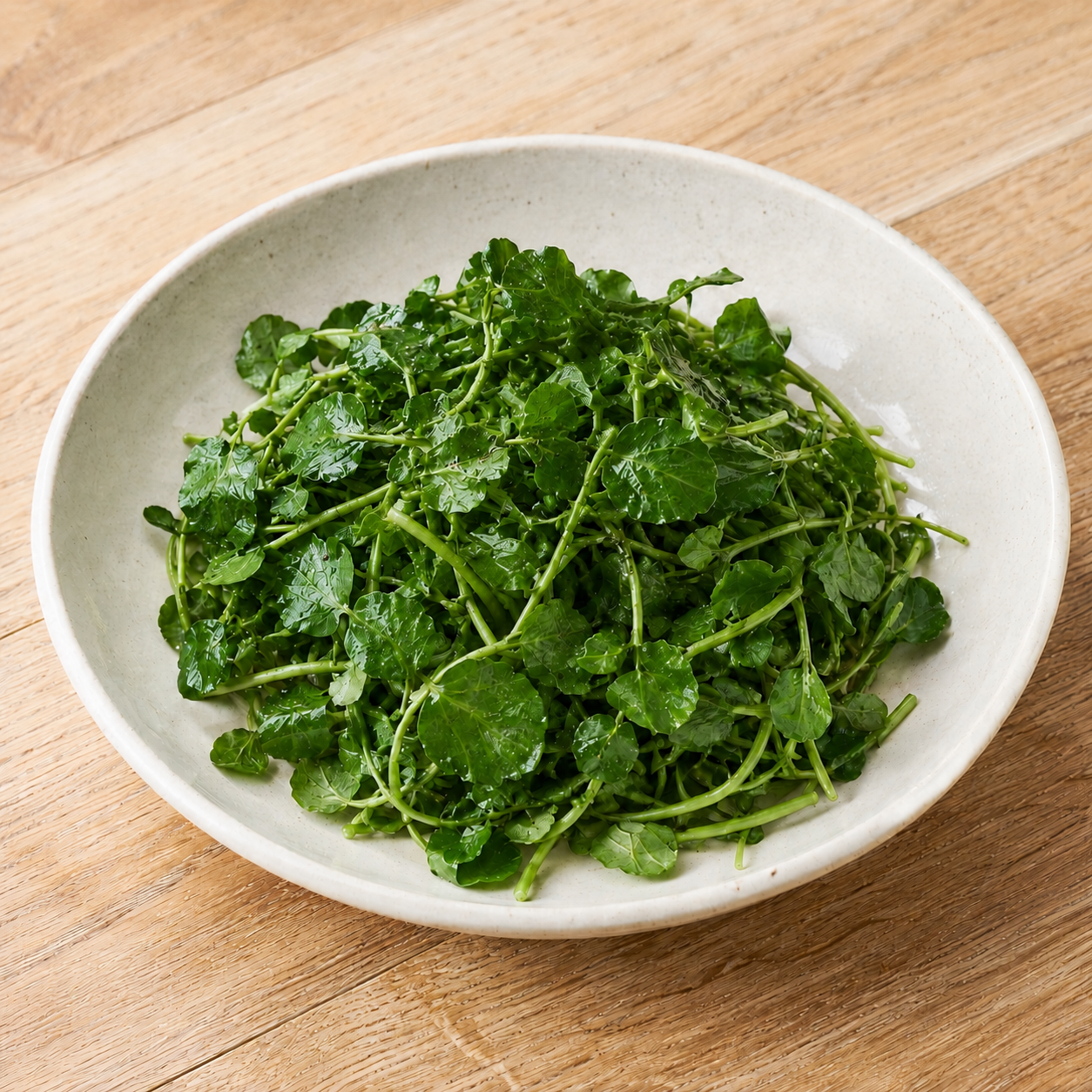 A simple bistro salad dressed in vinaigrette