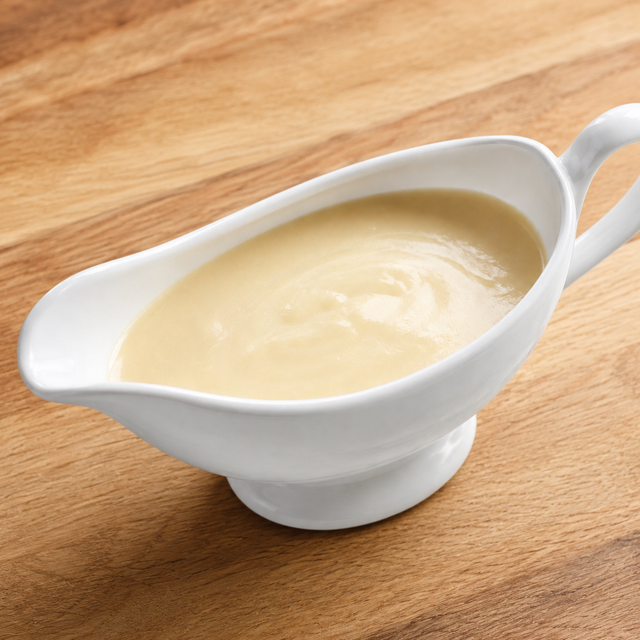 A velouté sauce built on stock instead of milk